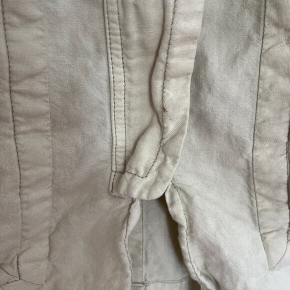 Etoile Isabel Marant Cotton Linen Blend Cream Jacket - Sz S - Picture 12 of 12